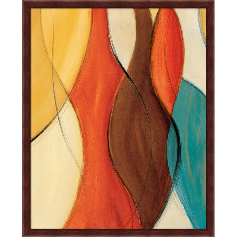 Orange Coalescence I & II par Lanie Loreth - ensemble de 2 reproductions de cadres photo
