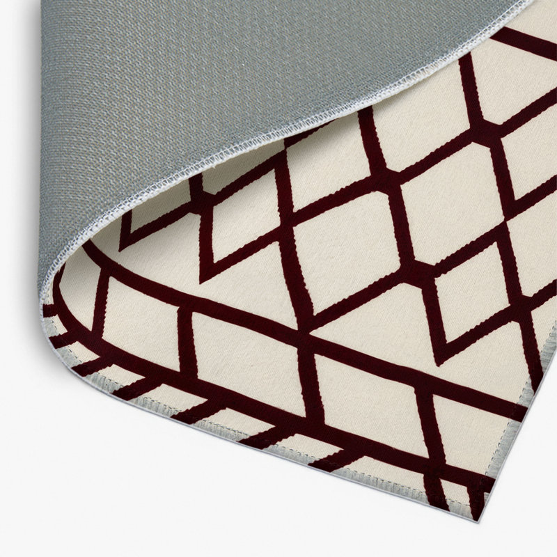 Tapis intérieur et extérieur beige Trellis, Rectangulaire 2 pi x 3 pi