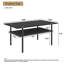 Table basse avec plateau en verre trempé-754428026