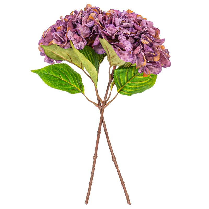 Tige d'hydrangée de 20 po Primrue. Chaque sac contient deux jets., Mauve