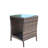 Outdoor Patio Furniture 1 Coffee Table With Clear Tempered Glass-1095766586