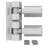 Heavy-Duty Modern Wrap Hinge Stainless Steel