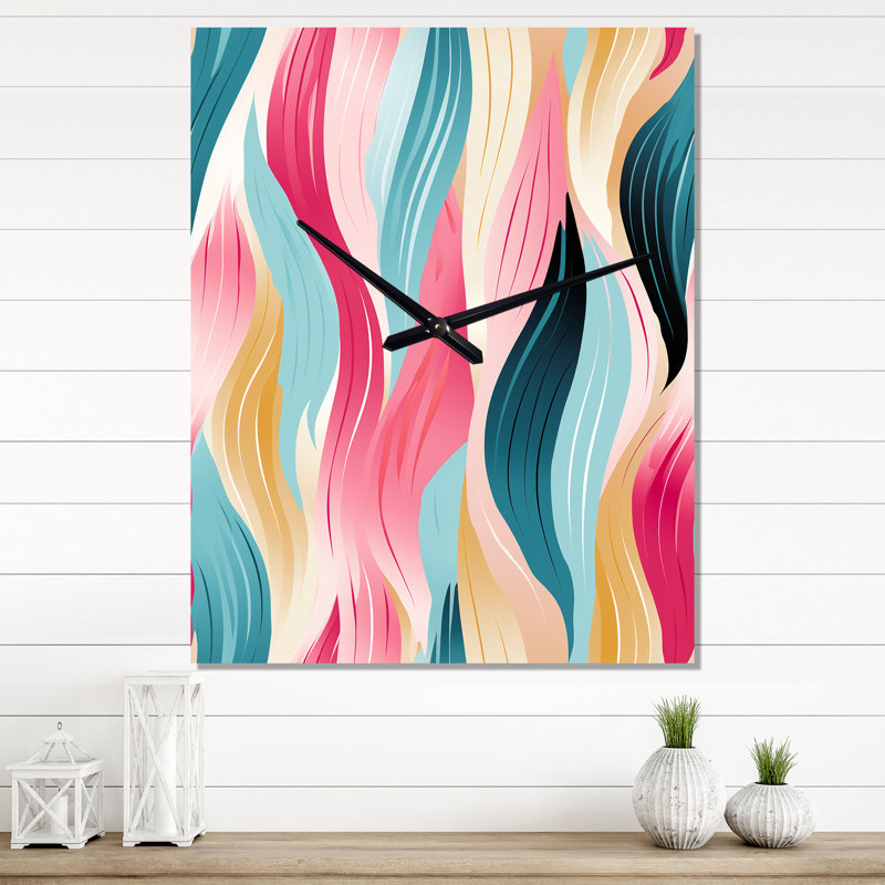 Jasmaine - Horloge murale moderne, H 32 po x l 14 po x P 1 po