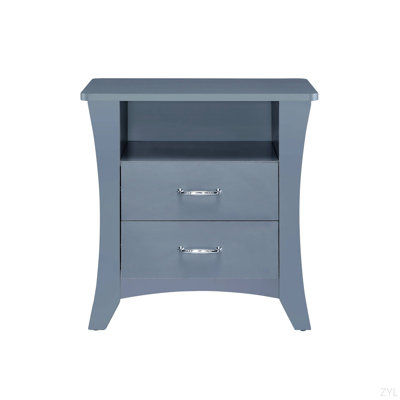 Gray Finish Accent Table
