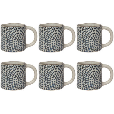 Set of 6 Droplet Element Mug