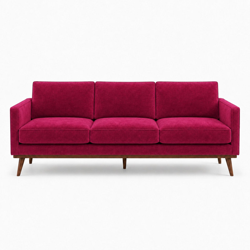 Shiny Solid Velvet | Gian Fabric, Wine