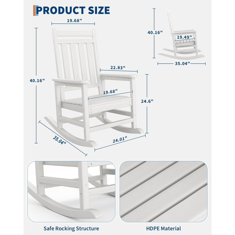 Outdoor Chair, White