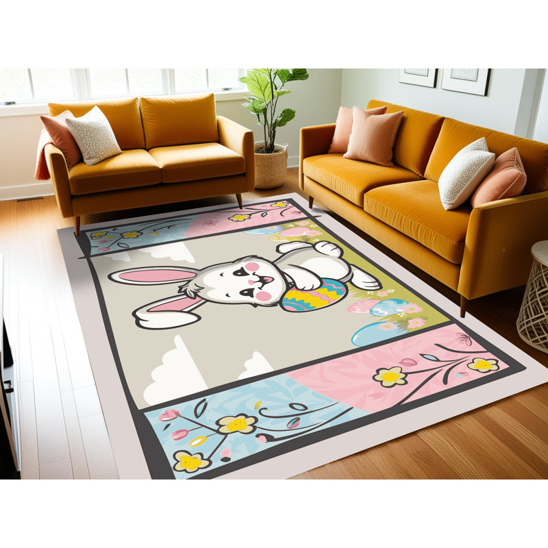 Le tapis des Fêtes de Pâques Printemps Aisle®, Rectangulaire 2 pi x 3 pi