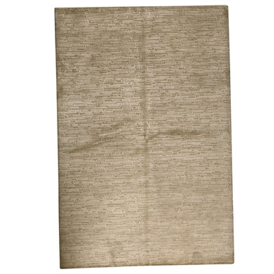 Tapis blanc et crème noué à la main de haute qualité