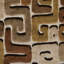 Deka- Geometric Cut Velvet Upholstery Fabric By The Yard-1186319219