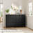 6 Drawer Dresser with Metal Knobs,  54" Wide Wooden Double Storage Chest for Bedroom Entryway Hallway-1796990723