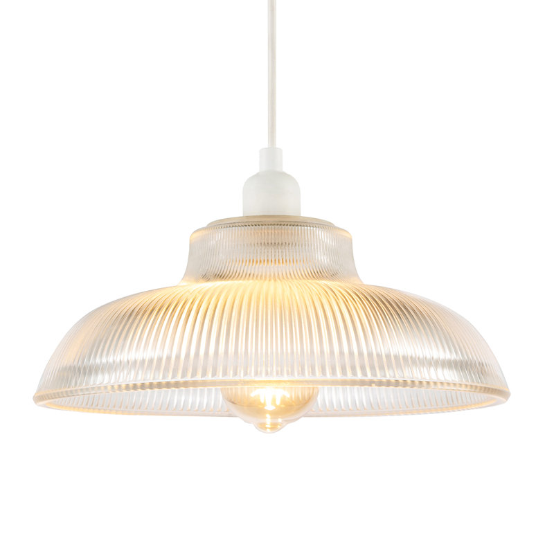 12 cm H Novelty Glass Pendant Shade ( No Direct Attachment Method ) in Clear