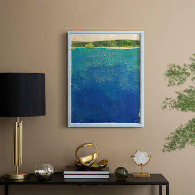 «Island Escape I», reproduction encadrée - bois massif