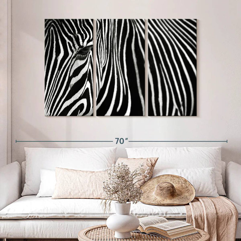Zebra In Lisbon Zoo, 32" H x 50" W