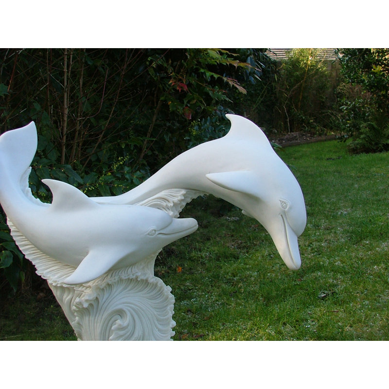  Dolphins Leaping Statue