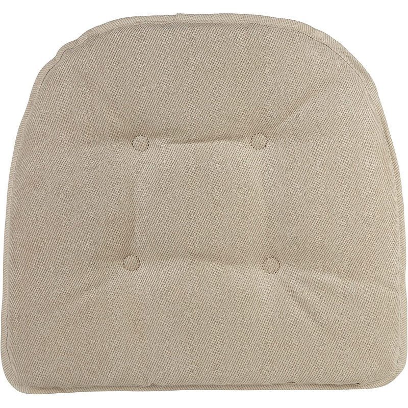 Non-Slip Dining Room And Kitchen Seat Cushions, 16 X 15 X 2 Inches, Stone