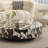 Simple luxury cream style marble coffee table-104935574