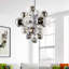 Lustre 15 lumières avec finition chromée