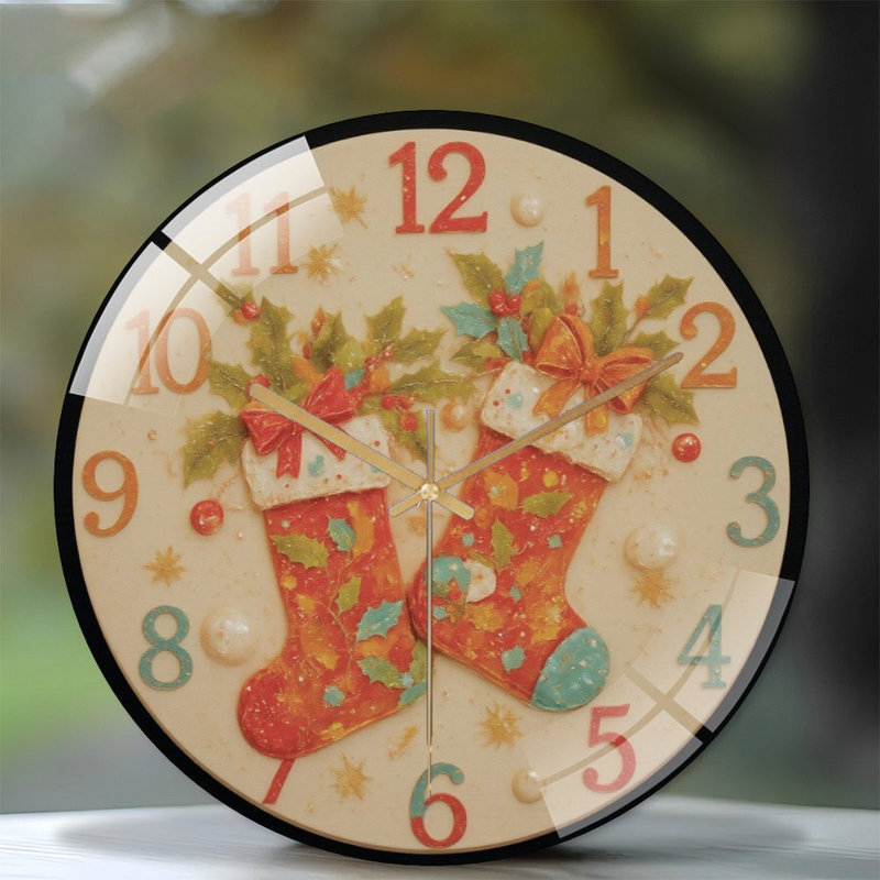 Horloge murale de Noël 12 po