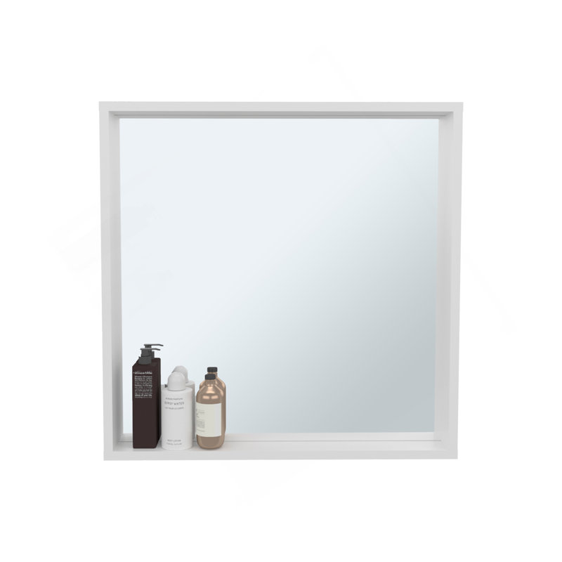 Armoire à pharmacie murale avec miroir et rangement Dakota, Blanc