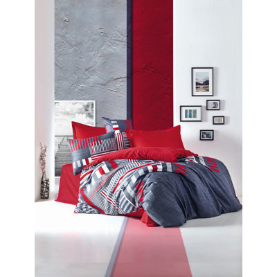 Satin Plaid Duvet Cover