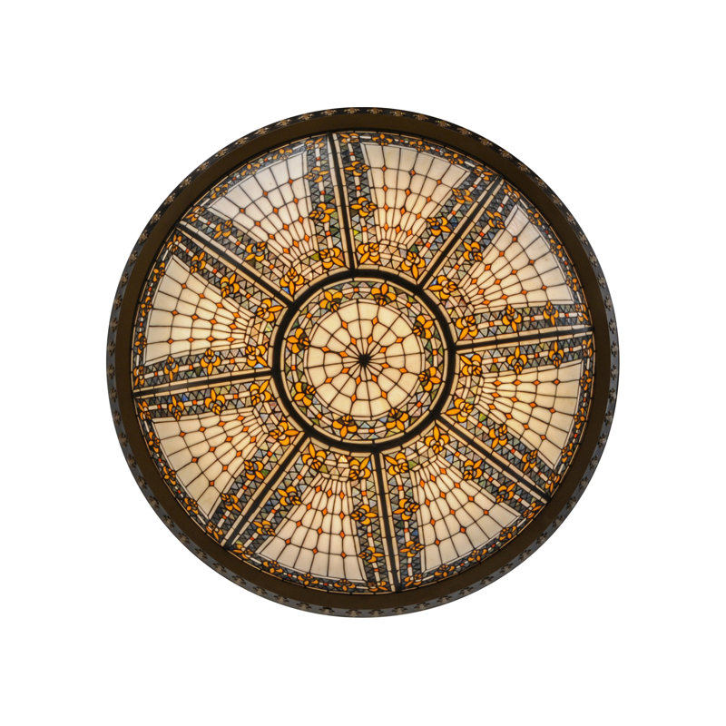 Fleur-de-lis 8 - Light Semi Flush Mount