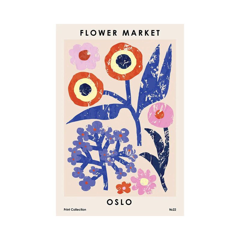 Flower Market. Oslo by NKTN - Wrapped Canvas Gallery-Wrapped Canvas Giclée, 101.6 cm H x 66.04 cm W