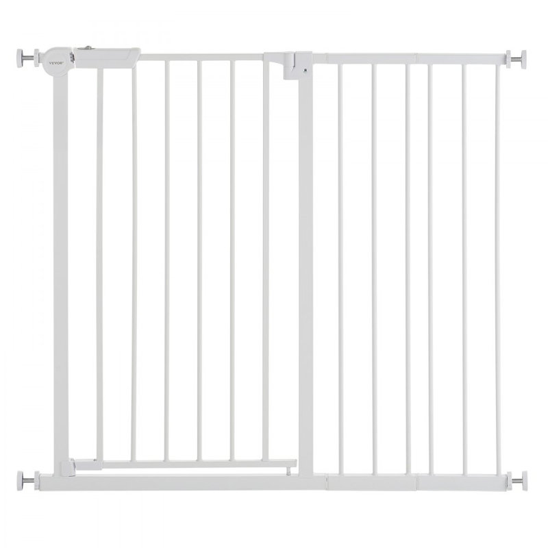 Barrière pour bébé 26-40 pouces de largeur réglable 36 po de hauteur pour chien blanc, Blanc