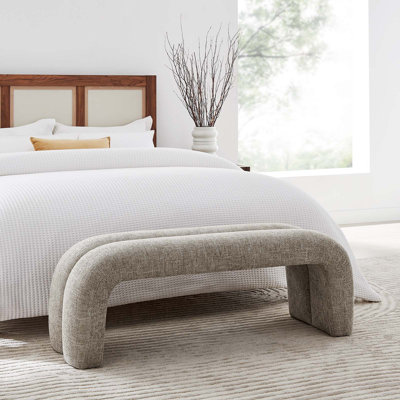 Modway Dax 50.5" Chenille Upholstered Accent Bench