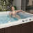 Lifesmart LS350 Plus 110 Volt 5-Person 28-Jet Rectangle Plug and Play Hot Tub-124883415