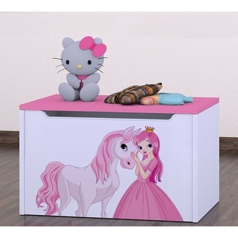 Crillon Princess with Horse Toy Box, Pink