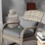 Chaise Adirondack à bascule en rotin Brookdale-308172152
