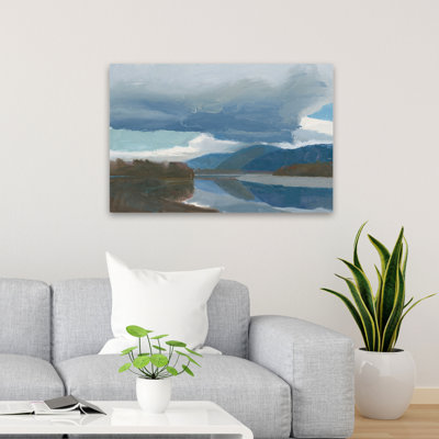 Blue And Brown A River View Art