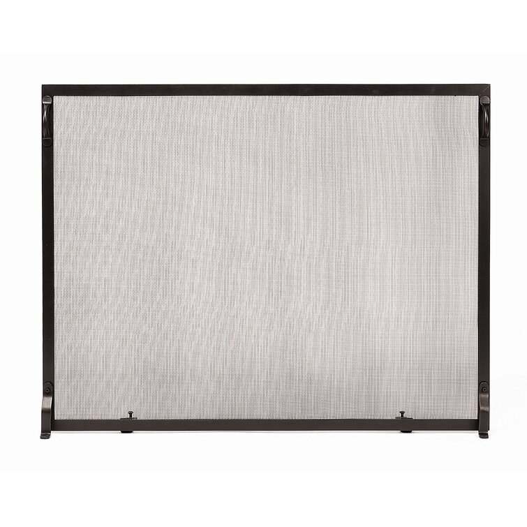 Kirstie Colonial Single Panel Iron Fireplace Screen