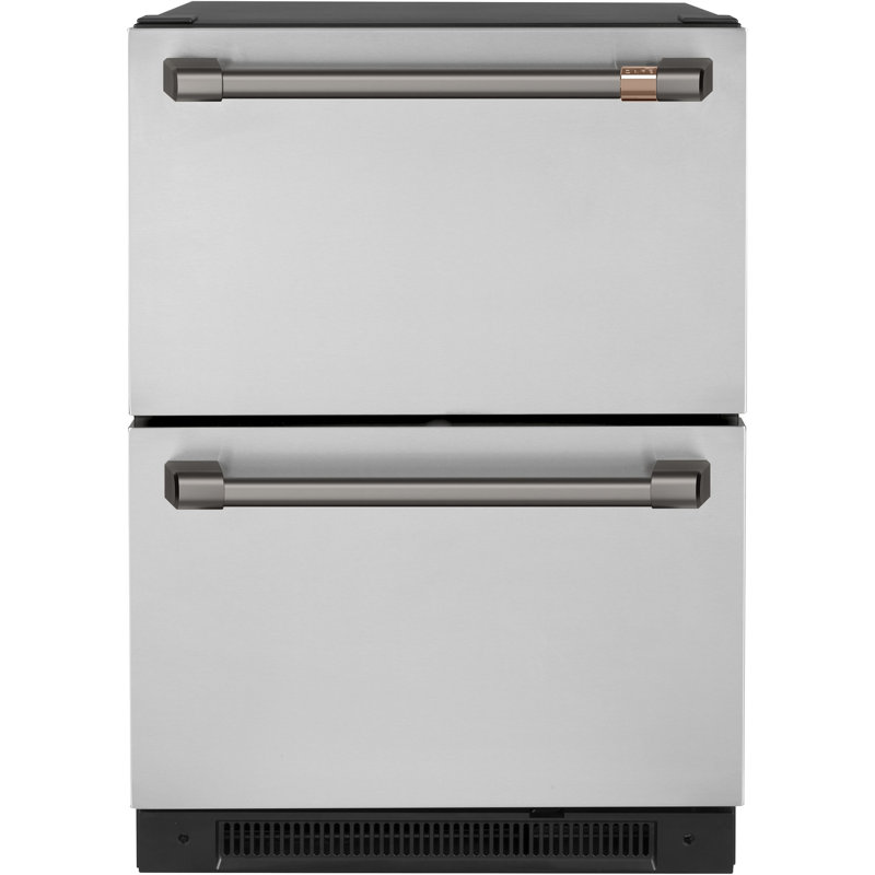Double Drawer Handle Kit, Brushed Black