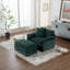 Fauteuil d'appoint avec repose-pieds Modern Chenille-846004395