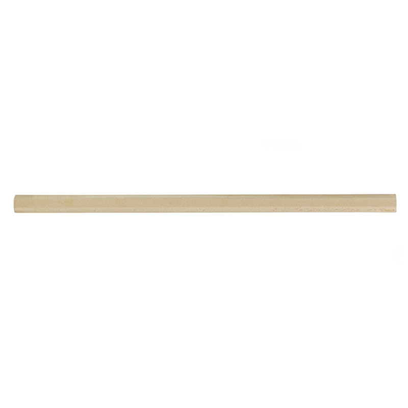 Chester Series 12" x 0.5" Ceramic Bullnose Tile Trim in Bianco