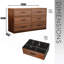 Commode 6 tiroirs avec grands tiroirs en tissu-1650087329