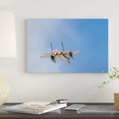 A US Air Force F-15C Eagle Taking Off From Nellis Air Force Base, Nevada II by Rob Edgcumbe - Wrapped Canvas Photograph