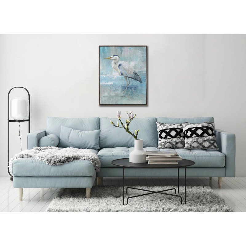 «Blue Heron II», art mural sur toile