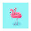 «Flamingo on Resort», reproduction sur toile tendue-95430411