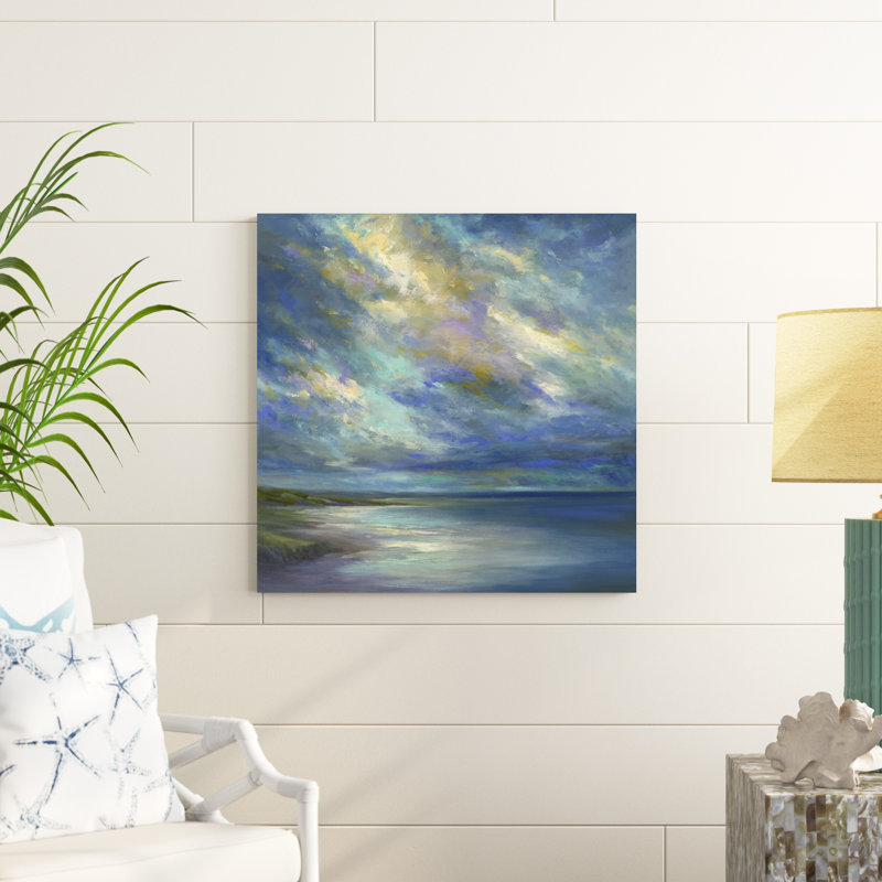 «Drifting Winds» - peinture sur toile tendue, H 30 po x l 30 po x P 1,25 po