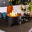 15" Outdoor Portable Propane Fire Pit - Tabletop Camping Heater With , 30000btu Heat Output, Stainless Steel Burner, Black Construction 15 Inch Fireplace Cooking Grill, Steel, Adjustable Flame,