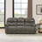 85.5''Wide Genuine Leather Pillow Arms Power Reclining Sofa With USB Charger And 2 Cup Holders-2061286472