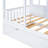 Twin Size Wood House Bed With Twin Size Trundle, Wooden Daybed, White