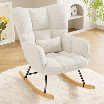 Modern Rocking Chair Cozy and Stylish Armchair for Living Room, Nursery, or Bedroom