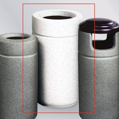 Fiberglass Open Kitchen Trash Can - 23 Gallons