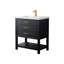 Meuble-lavabo simple 30 po avec plateau en céramique Stratford-2046487010