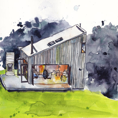 Cabin Scape IV by Paul McCreery - Wrapped Canvas Painting