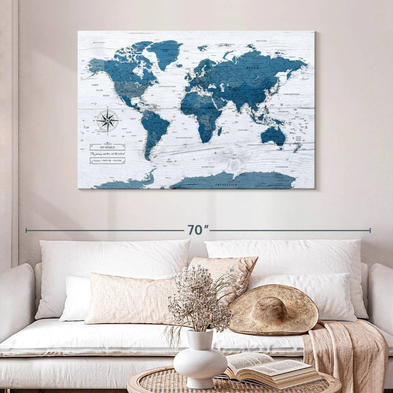 My World, punaise Amrico IV, H 32 po x l 48 po